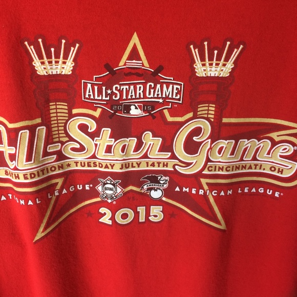 MLB Red all star tee B 36 - Picture 3 of 5